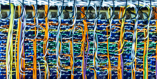 Preview: Old Electronic Board In Computer Museum