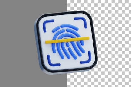 Preview: Fingerprint 3D Icon