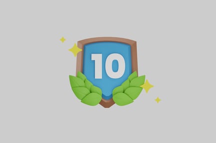 Preview: Level up gaming achievement badge
