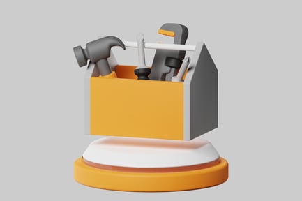 Preview: Toolbox with Hammer, Screwdrivers, and Wrench