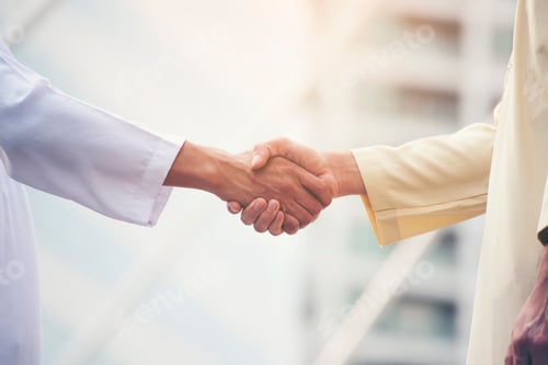 Preview: Businessman shaking hands. Teamwork Shake Hands Partnership Concept. success concept.