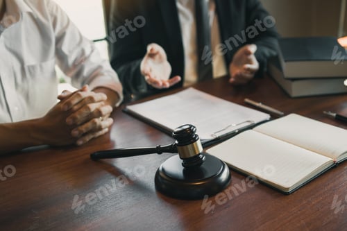 Preview: Lawyer explained to the client about the law that must be brought against the court case.