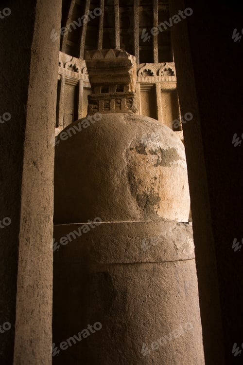 Preview: Rock cut Buddhist cave, India