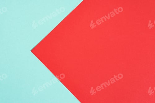 Preview: simple modern blue and red abstract background with copy space