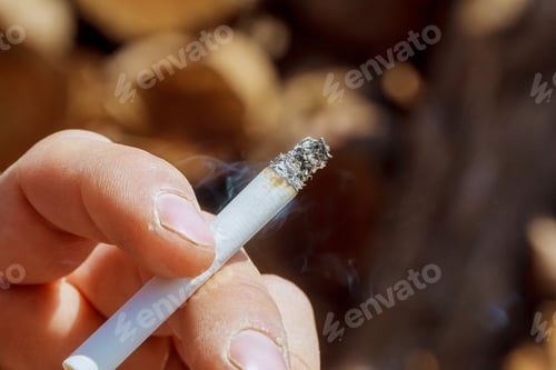 Preview: man smoking a cigarette Cigarette smoking Cigarette with smoke
