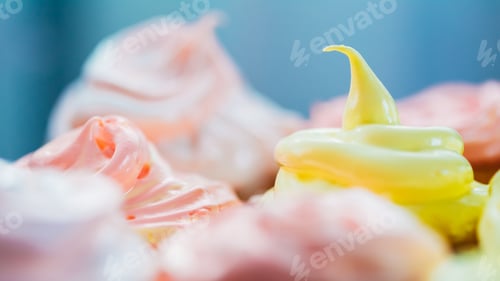 Preview: Dessert Sweet Gourmet Cupcakes With Multi-colored Frosting