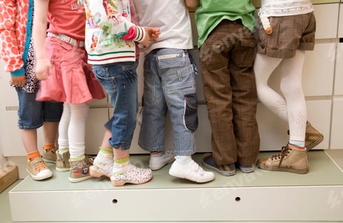 Preview: Six pair of girls and boys legs