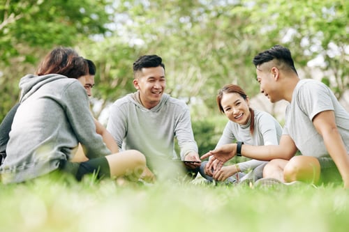 Preview: Joyful students on campus