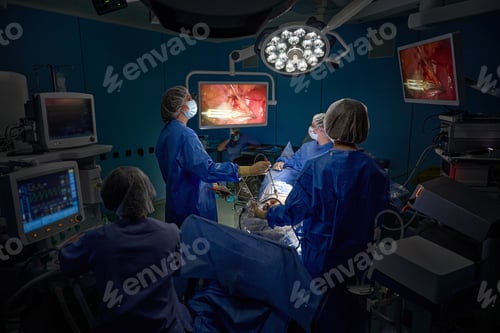 Preview: Surgical Team Performing an Operation in Hospital Room