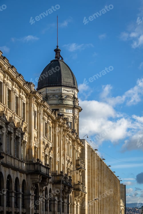 Preview: Detail of buildings architecture near Bolivar Square - Bogota, Colombia