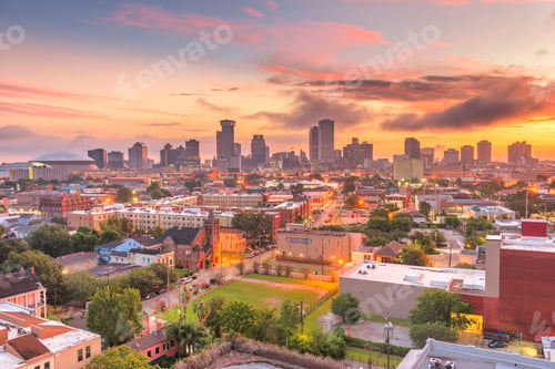 Preview: New Orleans, Louisiana, USA downtown city skyline