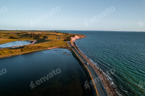 Preview: Aerial footage of Helnaes island, Funen, Fyn, Denmark