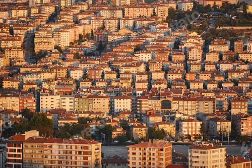 Preview: Ankara skyline at sunset. Turkish capital cityscape. Turkey