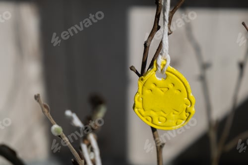 Preview: Do it yourself air dry clay crafts for Easter holiday. Decoration gift idea Handmade children craft