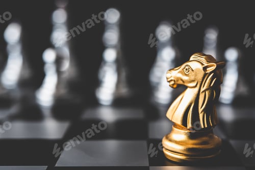 Preview: chess board game concept of business ideas and competition and stratagy plan success meaning
