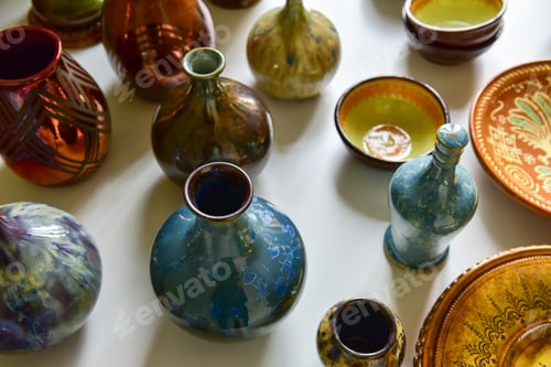 Preview: Pottery and pottery made of clay. Handwork