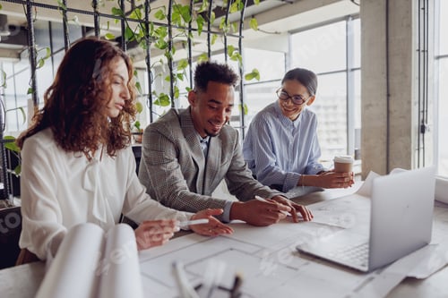 Preview: Engaging Collaborative Team Meeting Taking Place in a Modern and Innovative Office Space