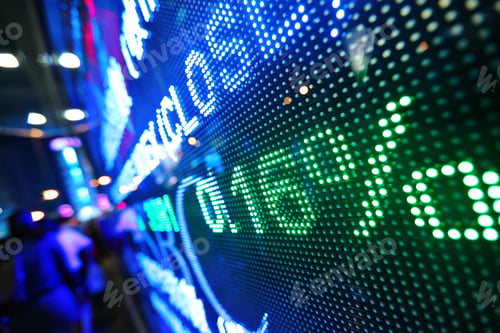 Preview: Stock Market Price Display Abstract