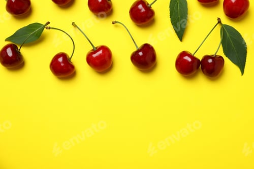 Preview: Concept of sweet berry with red cherry
