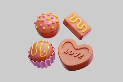 Preview: Assorted chocolate candies