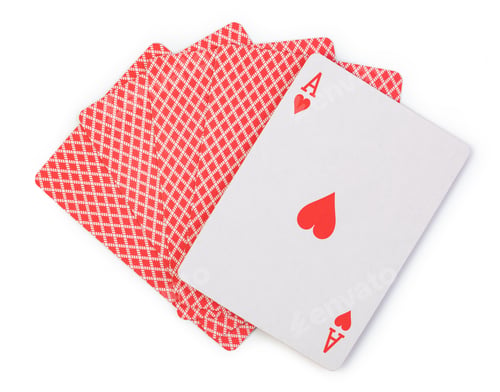 Preview: Ace of Hearts with Red Deck Backs
