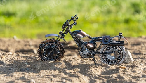Preview: Homemade metal model - a toy sports road bike