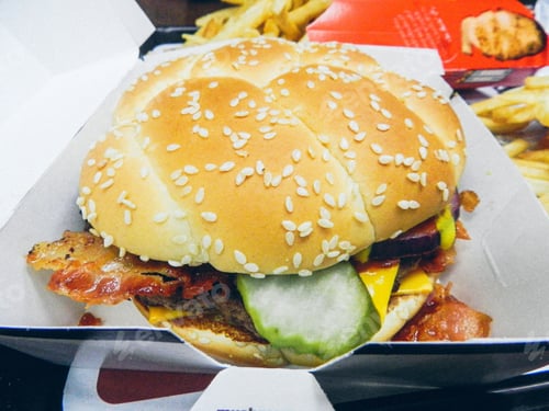 Preview: A burguer ready to be eaten