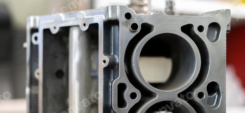 Preview: a close up abstract car engine motor, disassembled auto detail, fix problems in service