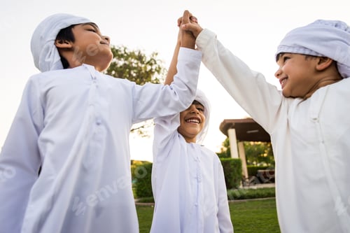 Preview: Group of middle eastern kids in Dubai