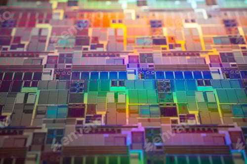 Preview: Silicon wafer for manufacturing semiconductor of integrated circuit.