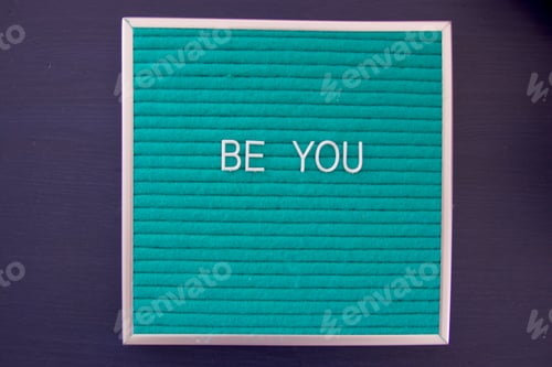 Preview: Be you words on sign letter board