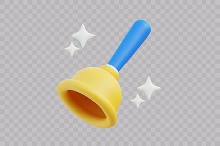 Preview: Toilet Plunger with Sparkles