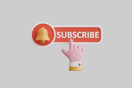 Preview: Subscribe notification button with hand