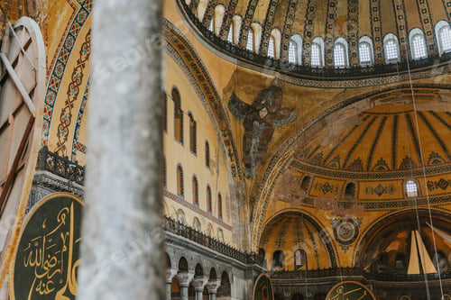 Preview: Majestic hagia sophia interior displaying byzantine art and architecture