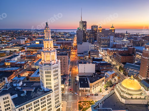Preview: Buffalo, New York, USA Downtown Skyline