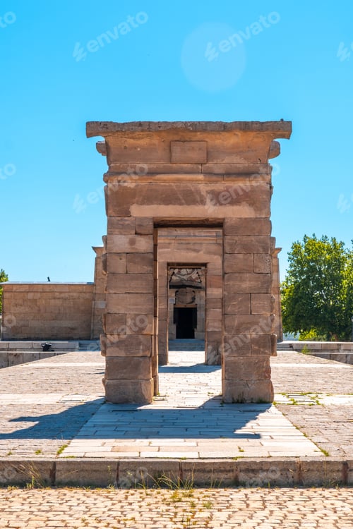 Preview: Temple of Debod in the city of Madrid of Egypt, ancient Egyptian temple