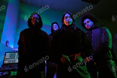 Preview: Hacker Posing for Portrait Together