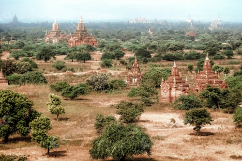 Preview: Old Buddhist Temples at Bagan Kingdom, Myanmar (Burma)