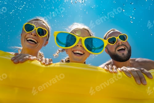Preview: Spring break! Happy family having fun on summer vacation