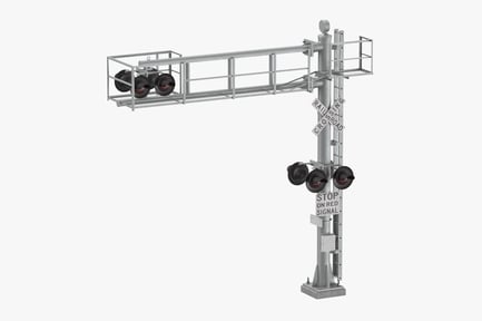 Preview: Overhead Railway Signal with Crossing Gate