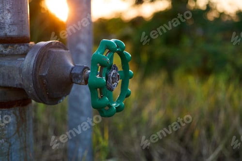 Preview: Close-up view of an old rusty valve