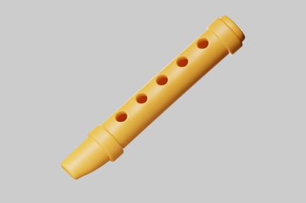 Preview: Yellow Recorder Flute Musical Instrument
