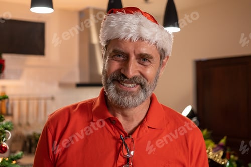 Preview: People with red hat wearing Christmas clothes theme