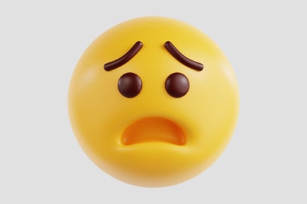 Preview: 3D Disappointed Face Emoji