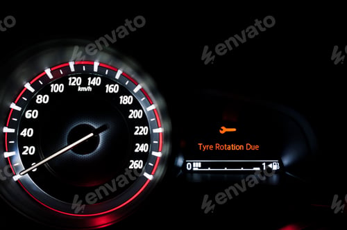 Preview: Car Tyre Rotation Due Warning