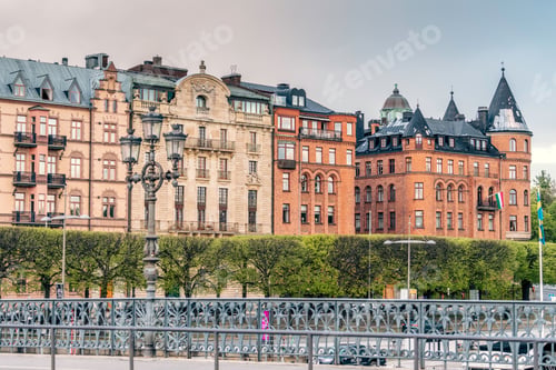 Preview: Beautiful view of the buildings at daytime in Stockholm, Sweden