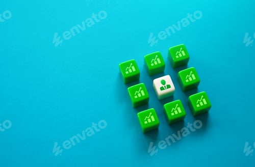 Preview: Leader and successful business indicators.