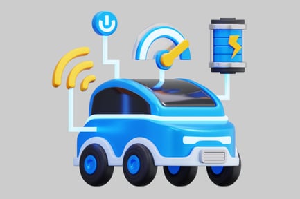 Preview: 3D Smart Electric Vehicle Dashboard And Battery Concept
