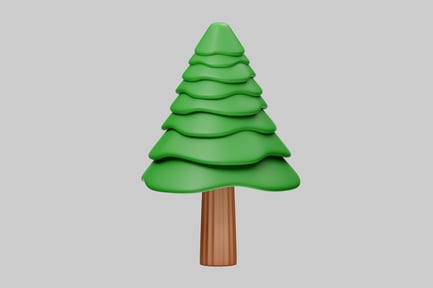 Preview: Cartoon pine tree