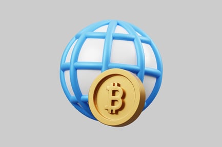 Preview: Bitcoin global finance concept